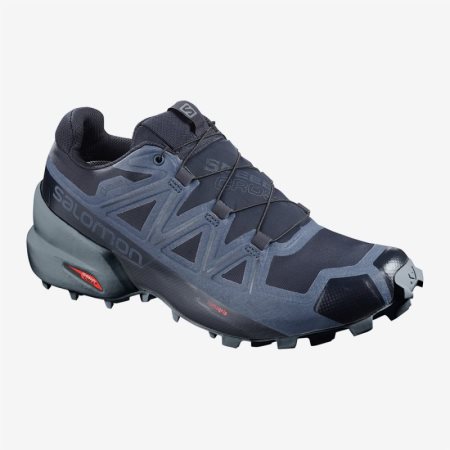 Salomon SPEEDCROSS 5 GTX Mens Trail Running Shoes Navy UK FKMH